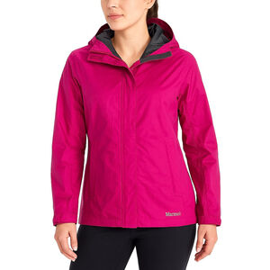 Marmot PreCip Waterproof Rain Jacket Pink Hooded Lightweight Windbreaker M